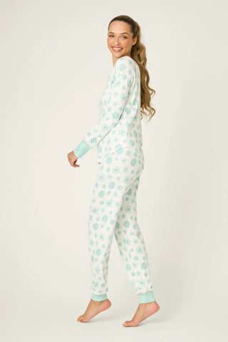 PJ Salvage Snowflake Wishes Pointelle Pants Set