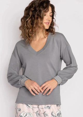 PJ Salvage Long Sleeve Top Run Errands - Taryn x Philip Boutique