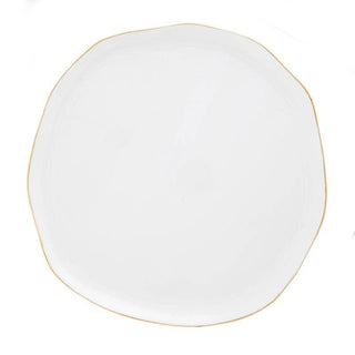 Santa Barbara Design - Gold Rim Organic Tray - White + Gold