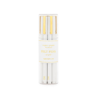 Sugar Paper - Bulk Felt Pen Set, White (Set of 12): White