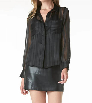 Tart Collection Sheer Striped Blouse
