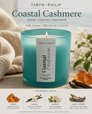 Aqua Glass • Coastal Cashmere 7.5oz Candle