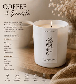 Coffee & Vanilla 11oz Scented Candle