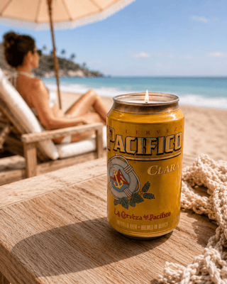 Pacifico Reclaimed Beer Can 12oz Candle
