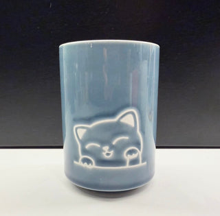Cozy Cat Tea Cup 10oz Candle • Asian Sandalwood
