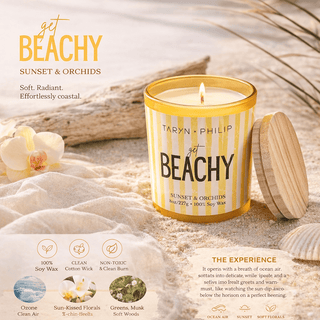 Get Beachy 8oz Candle: Sunset & Orchids