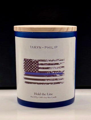 Thin Blue Line: Hold the Line Candle 8oz