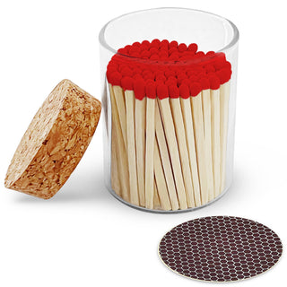 Thankful Greetings - 2" Matches in Cork Top Jar -  3 Colors