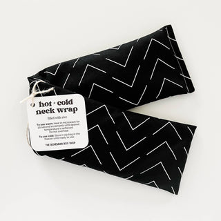 The Bohemian Box Shop - Hot & Cold Therapy Neck Wrap - Black & White