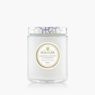 voluspa mountain lavender chamomile large jar candle