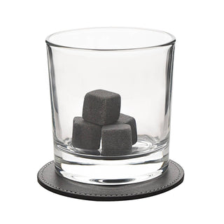 WIDDOP and Co. - Whiskey Gift Set Incl Glasses Coasters & Tongs In A Rustic Wooden Tray