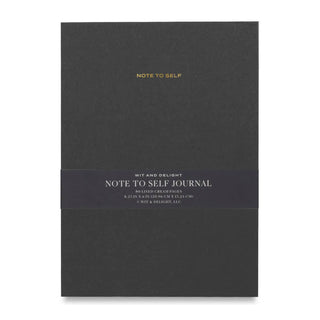 Wit & Delight - Black Note To Self Journal