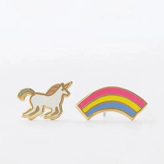 unicorn rainbow earrings