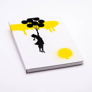 Banksy's Graffiti Taccuino A5 in Stone Paper - Flying Girl - Taryn x Philip Boutique