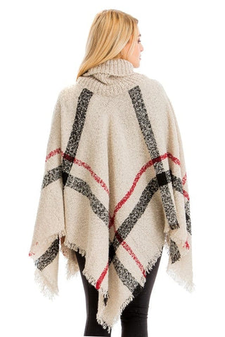 Blanket Turleneck Sweater Poncho - Taryn x Philip Boutique