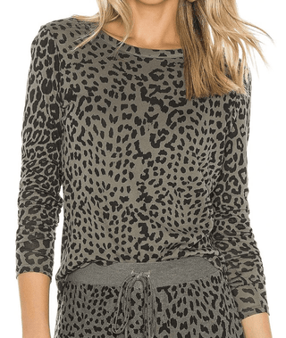 Chaser Brand L/S Crew Neck Shirttail Tee in Vanilla - Taryn x Philip Boutique