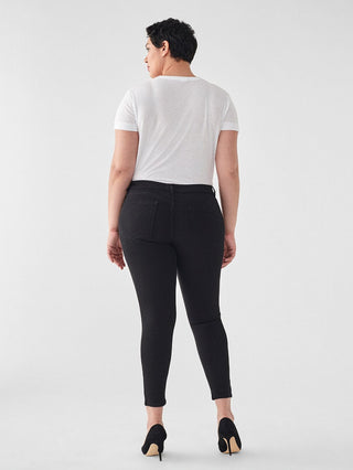 DL1961 Florence Crop Mid Rise Instasculpt Skinny Jean in Hail - Taryn x Philip Boutique