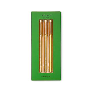 Kate Spade New York - Fine Tip Pen Set, Gold