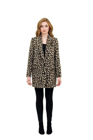 Love Token Aura Leopard Print Bristol Blazer Coat Jacket - Taryn x Philip Boutique
