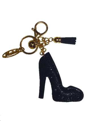 BLACK PUMP RHINESTONE KEY CHAIN - Taryn x Philip Boutique
