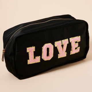black maison flora travel pouch
