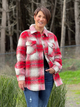 rd style coats jackets rd style plaid woven shirt jacket