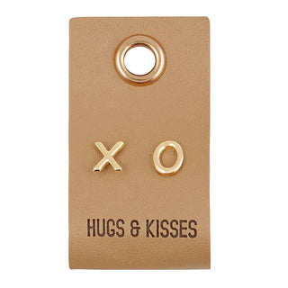 Leather Tag With Earrings - X O - Taryn x Philip Boutique