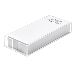 Notepaper in Acrylic Tray - Just Sayin' - Taryn x Philip Boutique