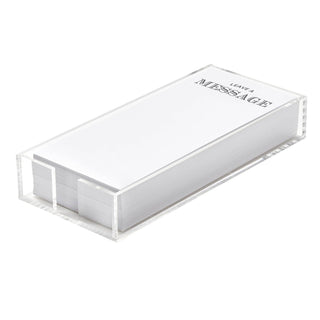 Notepaper in Acrylic Tray - Leave a Message - Taryn x Philip Boutique
