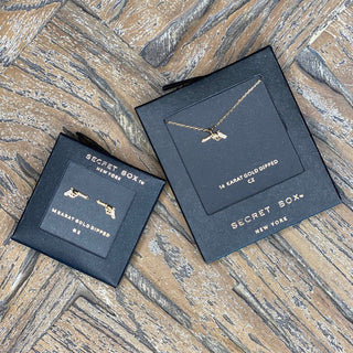 CZ Gold Dipped Western Gun Necklace - Taryn x Philip Boutique