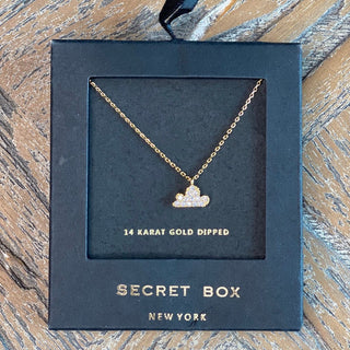 Gold and CZ Cloud Necklace - Taryn x Philip Boutique
