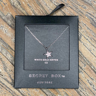 CZ Gold Dipped Cowboy Badge Necklace - Taryn x Philip Boutique
