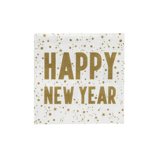 Talking Tables - Gold Happy New Year Napkins - 20 Pack